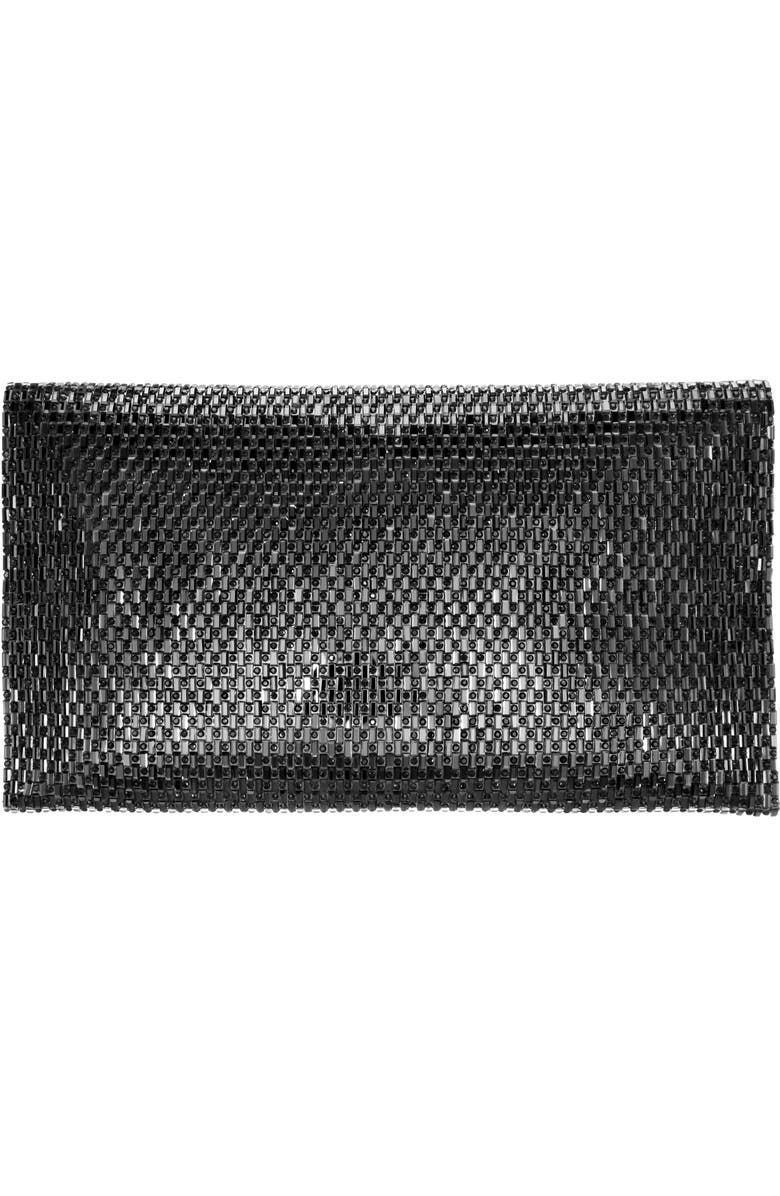 Nina Crystal Beaded Clutch, Alternate, color,