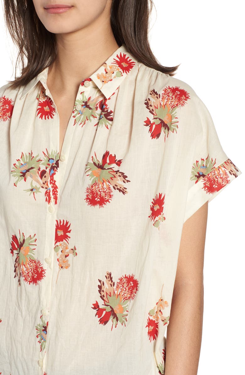Madewell Central Cactus Floral Shirt, Alternate, color, 