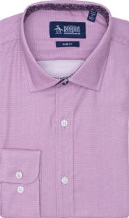 Original Penguin Royal Texture Slim Fit Dress Shirt