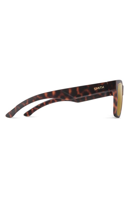 Smith Lowdown 2 55mm Chromapop™ Polarized Sunglasses In Matte Tortoise/bronze