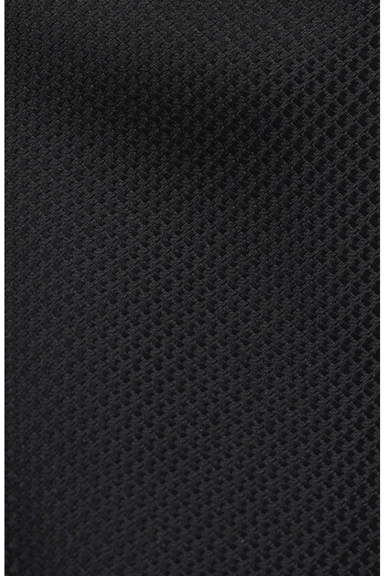 Textured Solid Tie, Alternate, color, BLACK