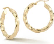 GLAZE JEWELRY Twisted Hoop Earrings