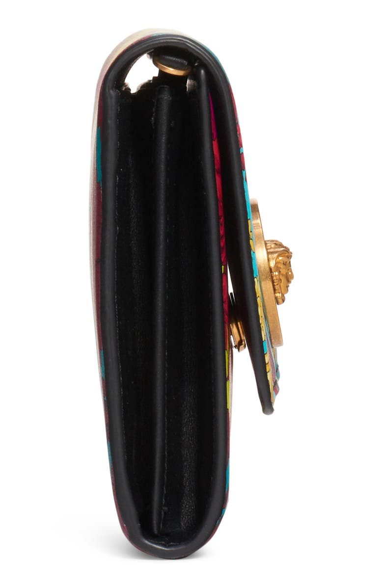 Versace First Line Voyage Barocco Print Wallet on a Chain, Alternate, color,