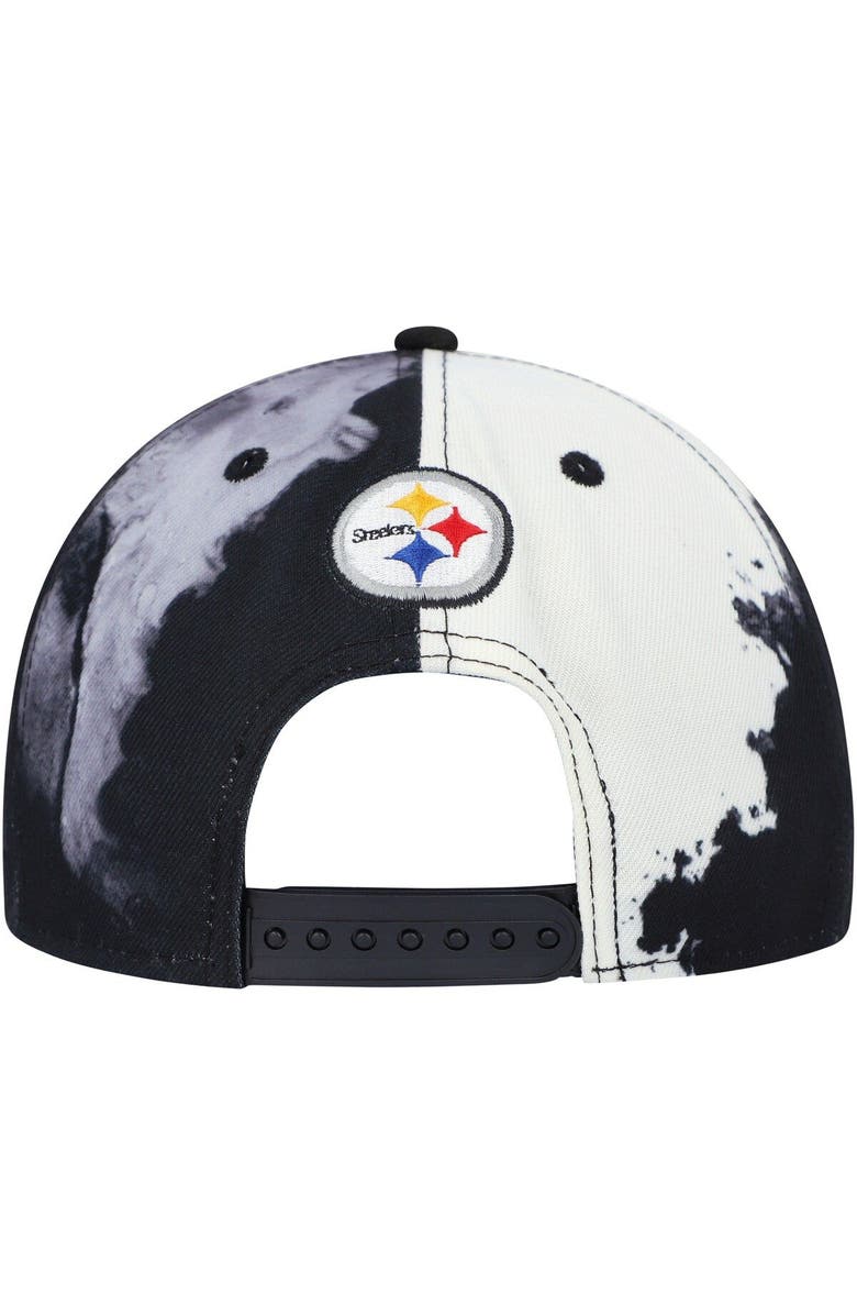 New Era Men's New Era  Pittsburgh Steelers 2022 Sideline 9FIFTY Ink Dye Snapback Hat, Alternate, color, 