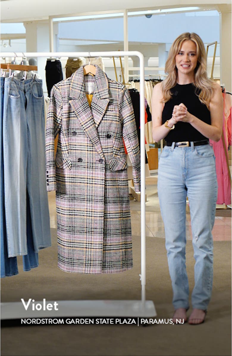Plaid Double Breasted Coat, sales video thumbnail