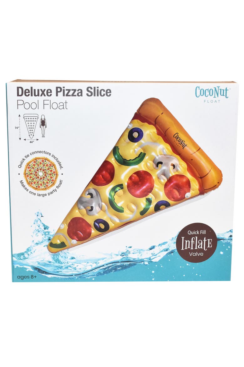 Pizza Slice Pool Float 74 Inch x 44 Inch, Alternate, color, Multicolored