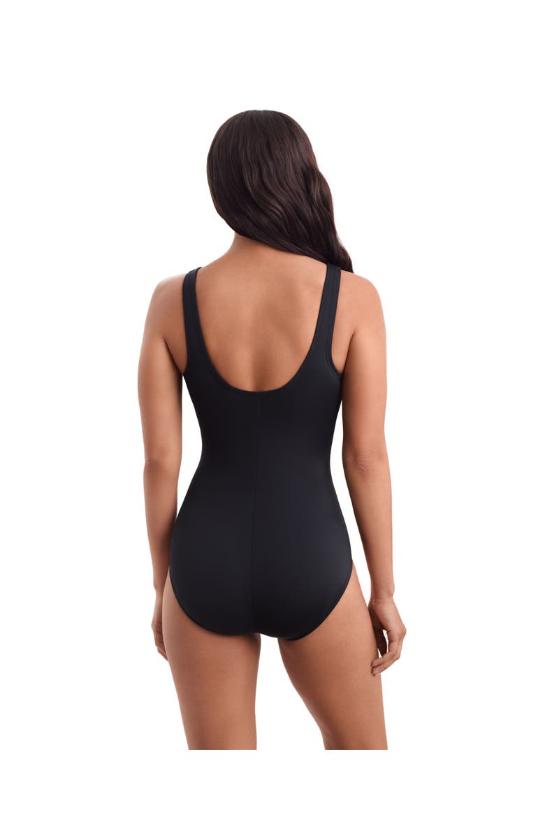 ShapeSolver Sport Highneck Tank Chlorine Resistant One-Piece Swimsuit, Alternate, color, Multi Wave Power