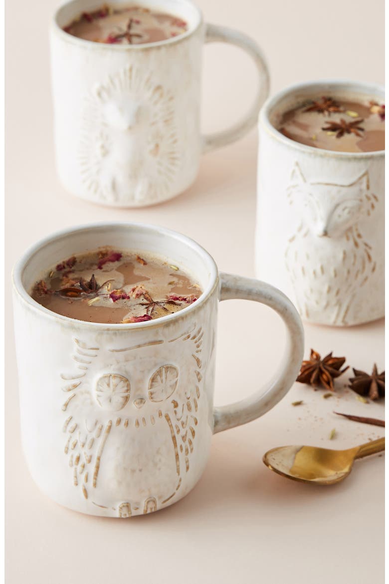 Anthropologie Kylo Hedgehog Mug, Alternate, color, CREAM