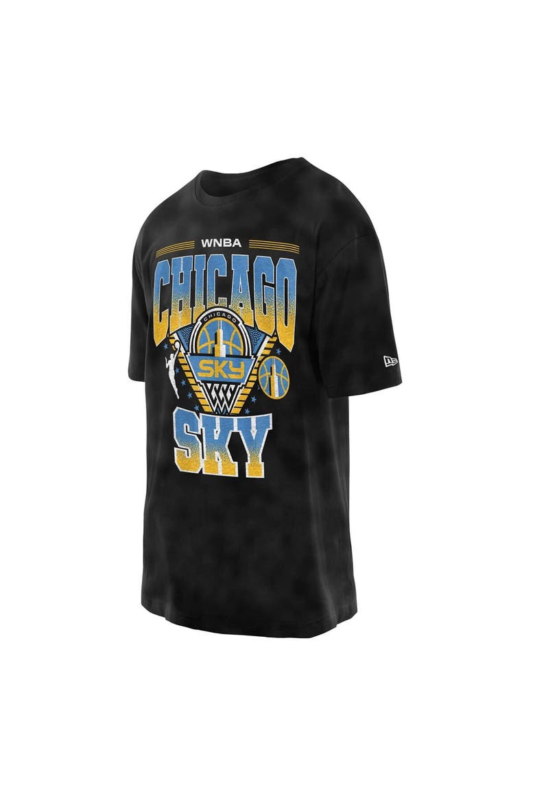 Men's New Era Black Chicago Sky Boxy Sport Classics Vintage Wash T-Shirt, Alternate, color, Black
