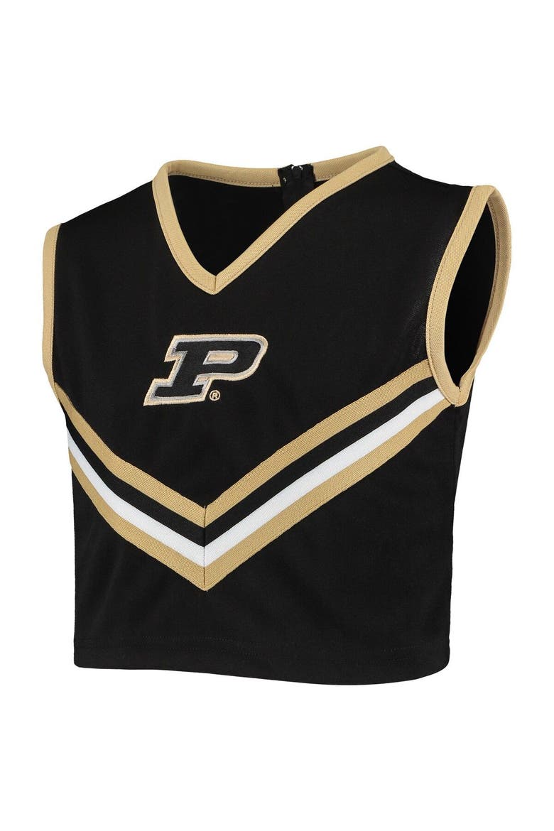 Girls Youth Black Purdue Boilermakers Two-Piece Cheer Set, Alternate, color, Black