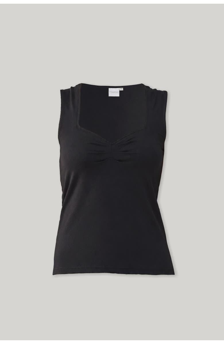 Reistor Sweetheart Neck Top, Alternate, color, Black