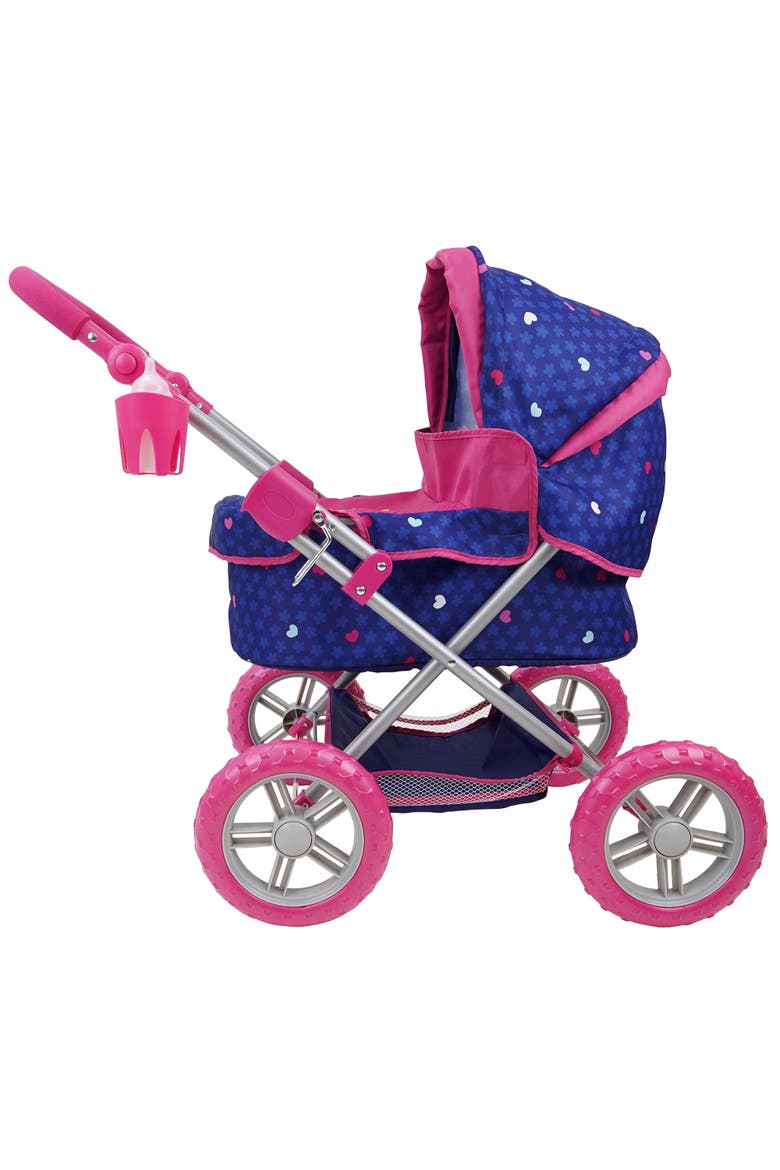 Unicorn Doll Pram in Blue & Pink, Alternate, color, Multicolored