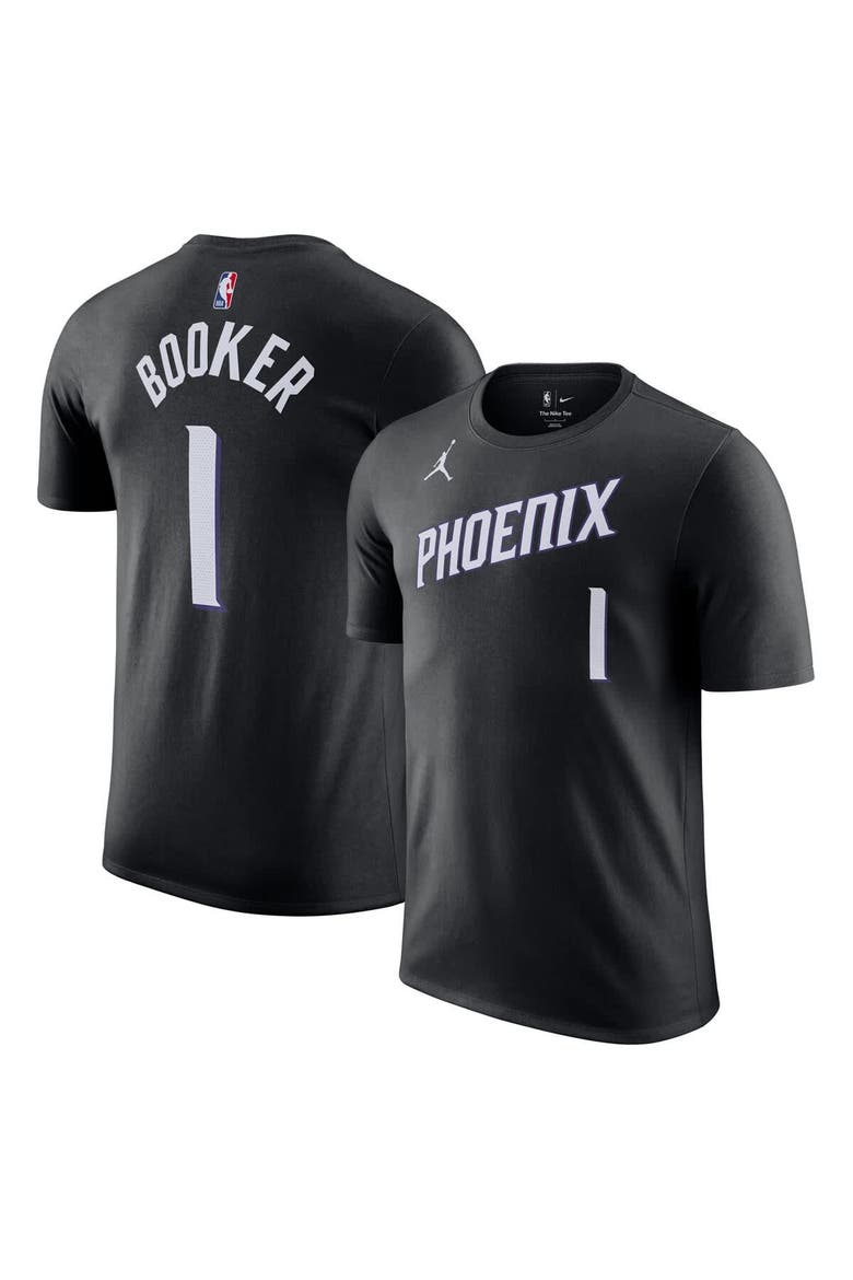 Unisex Jordan Brand Devin Booker Black Phoenix Suns Name & Number T-Shirt - Statement Edition, Alternate, color, Black