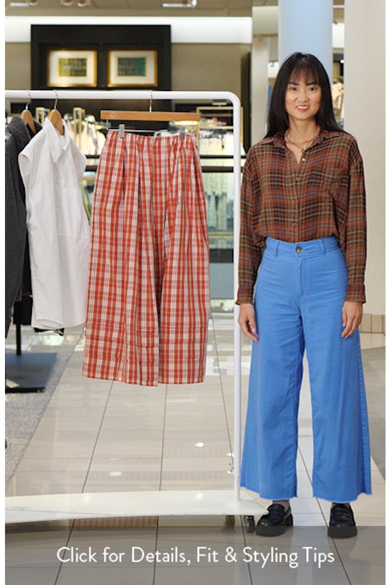 Cales Check Cotton Skirt video