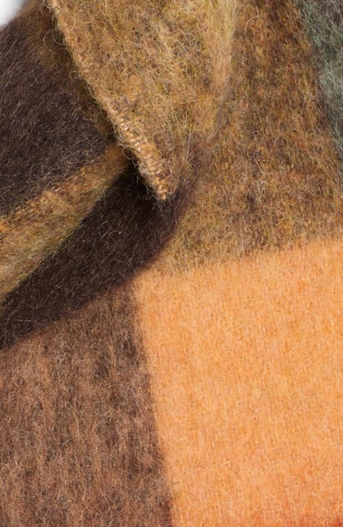 Acne Studios Women Multicolor Scarf With Check Motif And Logo Patch In Alpaca And Wool Blend Woman