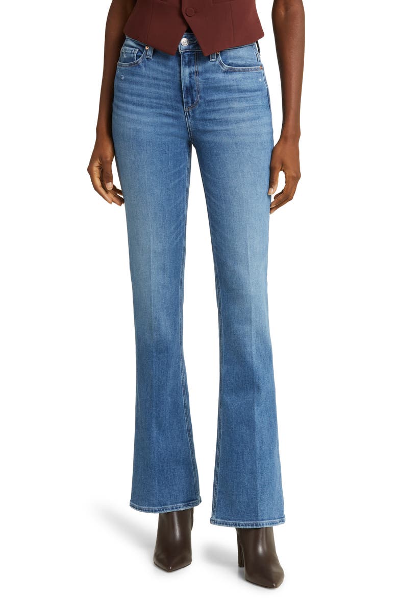 Laurel Canyon High Waist Flare Jeans, Main, color, ROCK SHOW DISTRESSED
