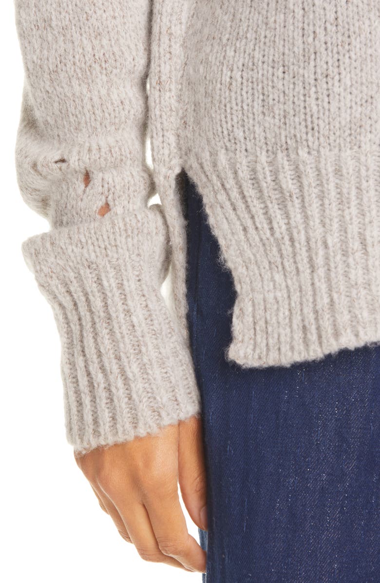 La Ligne Wool & Cashmere Turtleneck Sweater, Alternate, color,