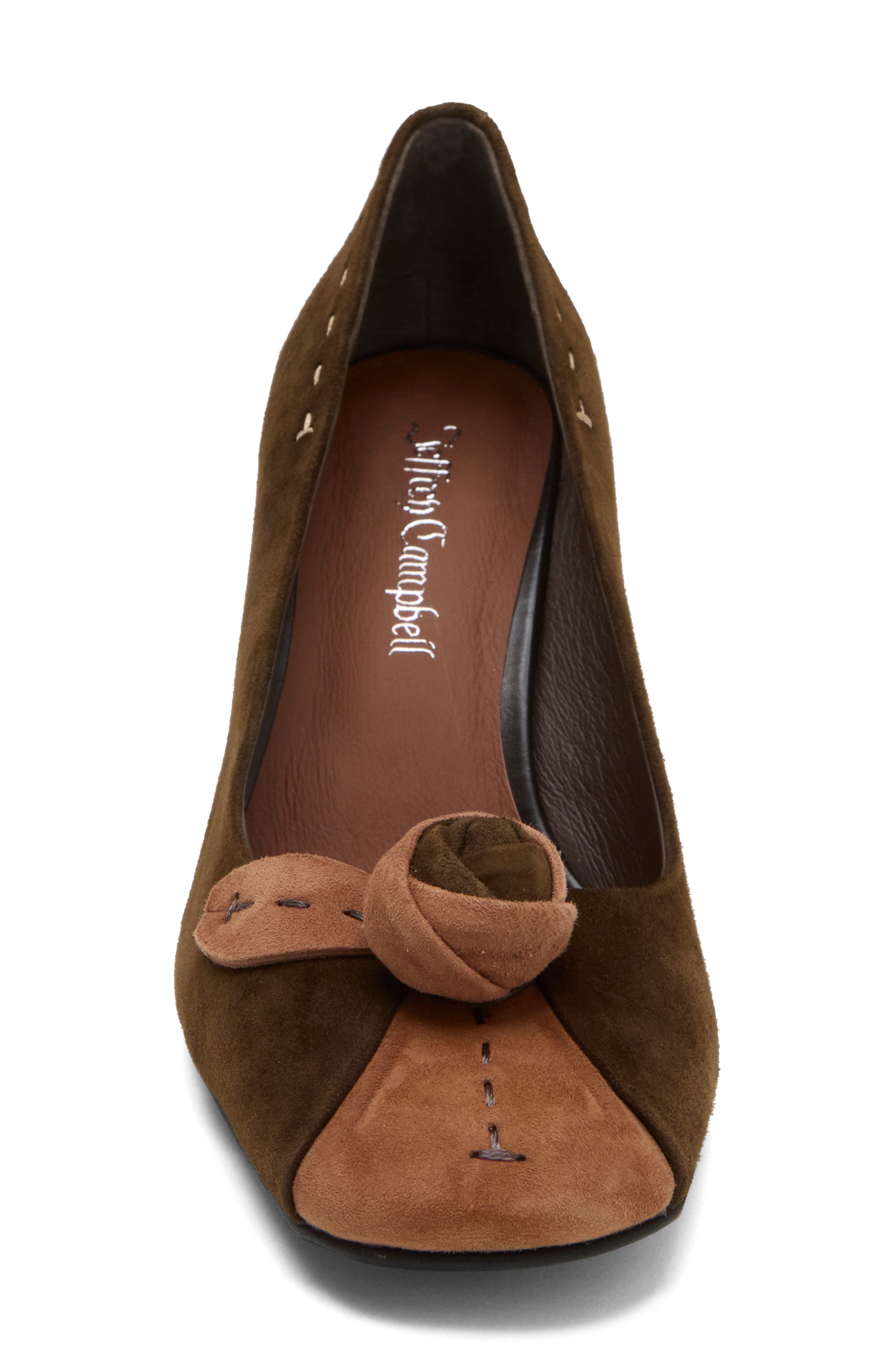 Leisure Knotted Pump, Alternate, color, COFFEE SUEDE PINK