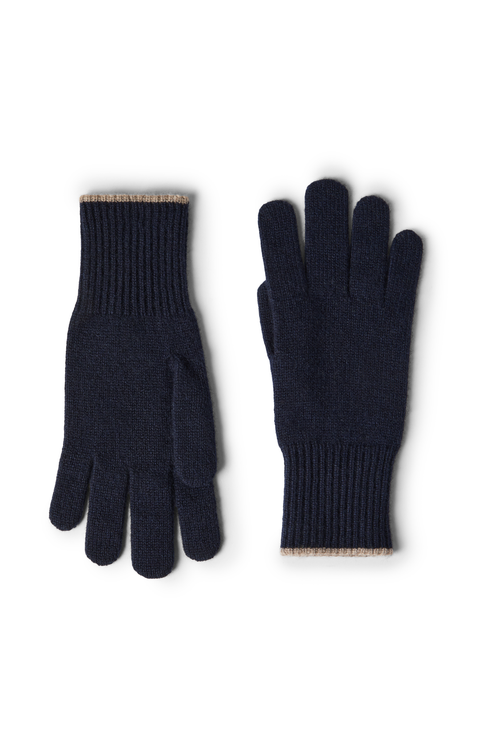 Cashmere knit gloves