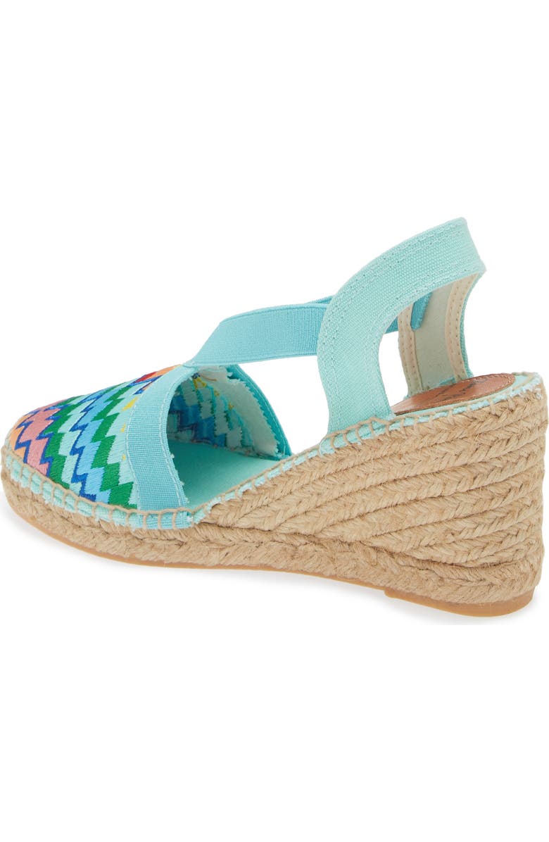 Toni Pons Gardenia Embroidered Espadrille Wedge, Alternate, color, Rainbow