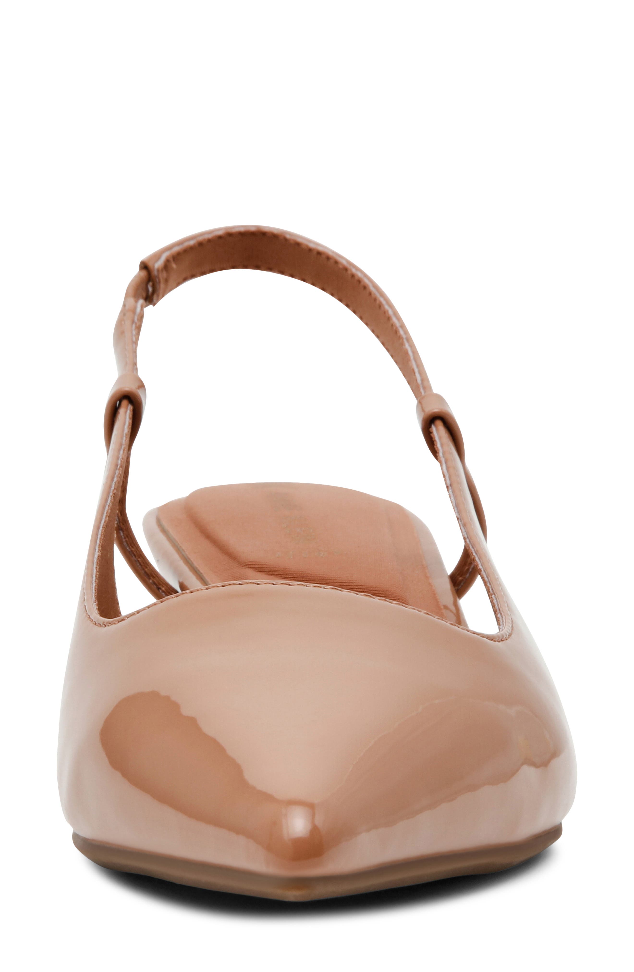 Shorty Slingback Pump, Alternate, color, MOCHA MOUSSE PATENT