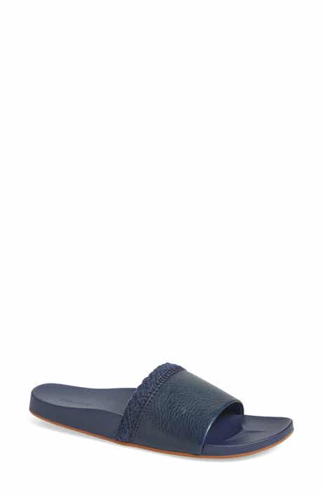 Pākea Leather Slide Sandal