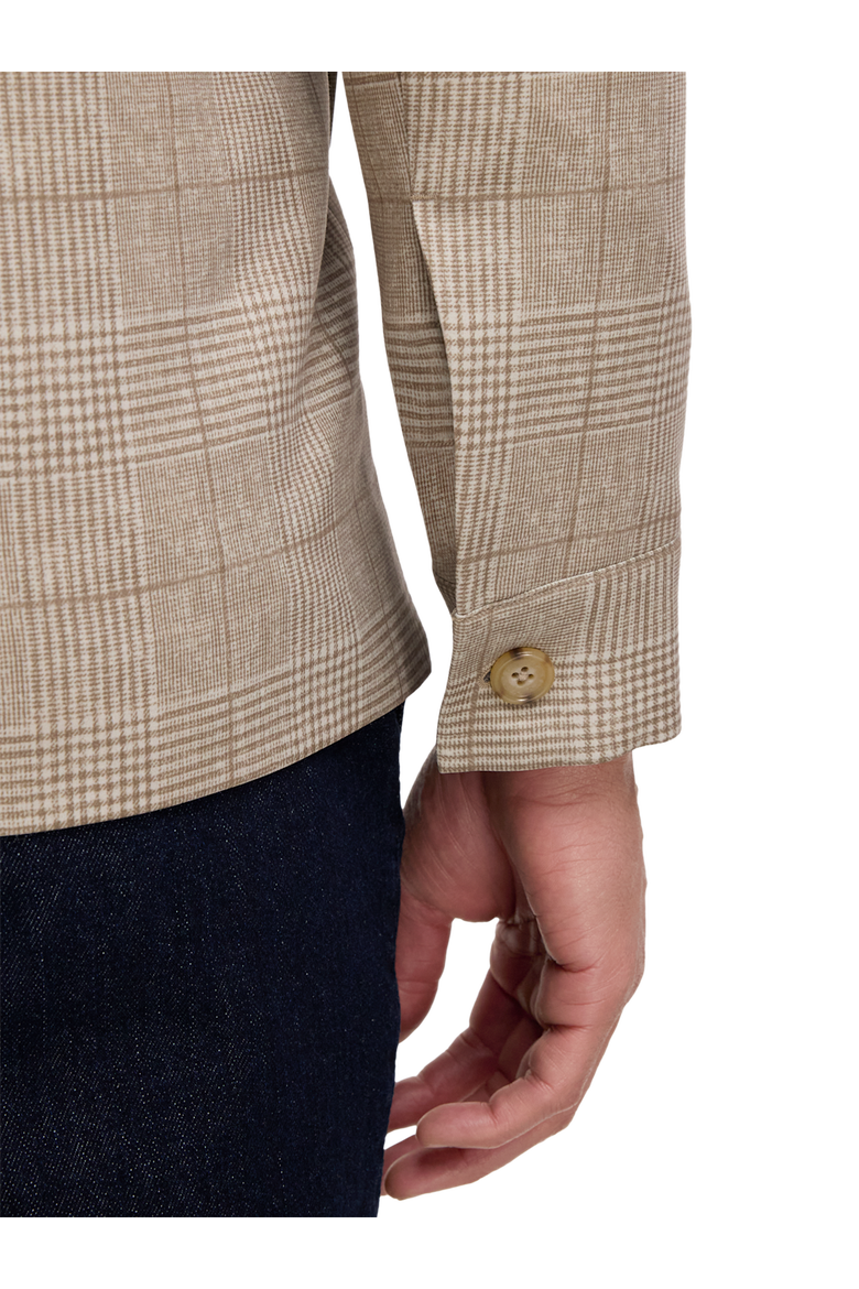 Plaid Shirt Jacket, Alternate, color, Tan