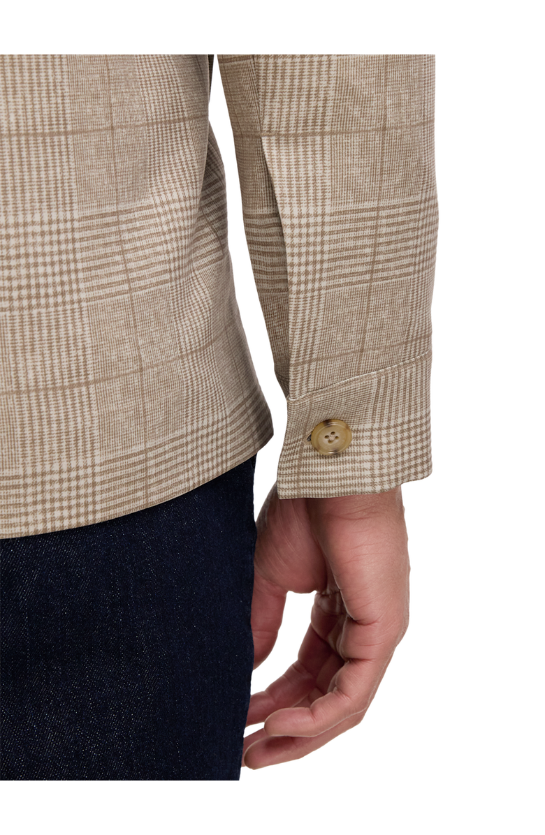 Paul Fredrick Plaid Shirt Jacket, Alternate, color, Tan