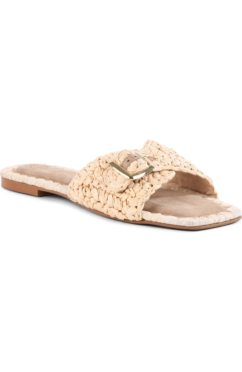 Seychelles Morning Brunch Woven Slide Sandal, Main, color, Natural