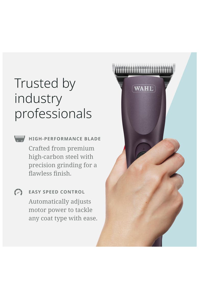 Cordless equine grooming clipper for horse grooming, Alternate, color, Puprle