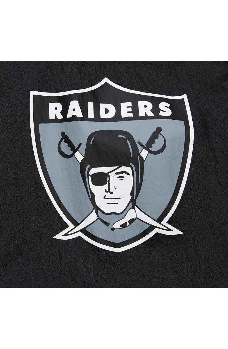 Mitchell & Ness Men's Mitchell & Ness Black Las Vegas Raiders Team OG 2.0 Anorak Vintage Logo Quarter-Zip Windbreaker Jacket, Alternate, color, 