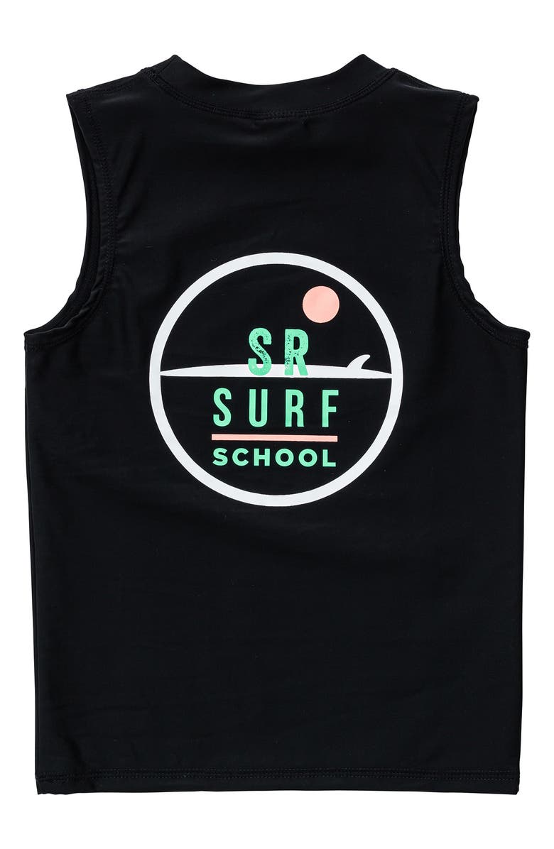 Snapper Rock Kids' Surf School Sleeveless Rashguard Top, Alternate, color,