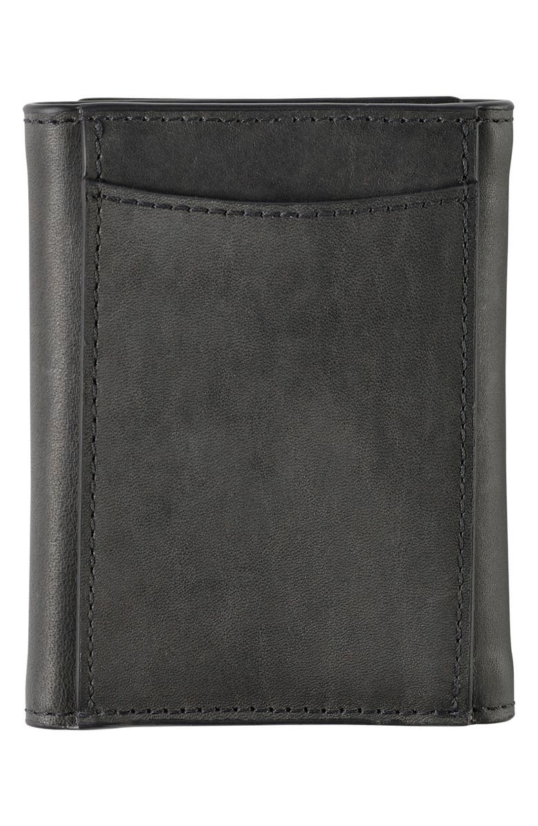 Johnston & Murphy Rhodes Leather Wallet, Alternate, color, Black Full Grain