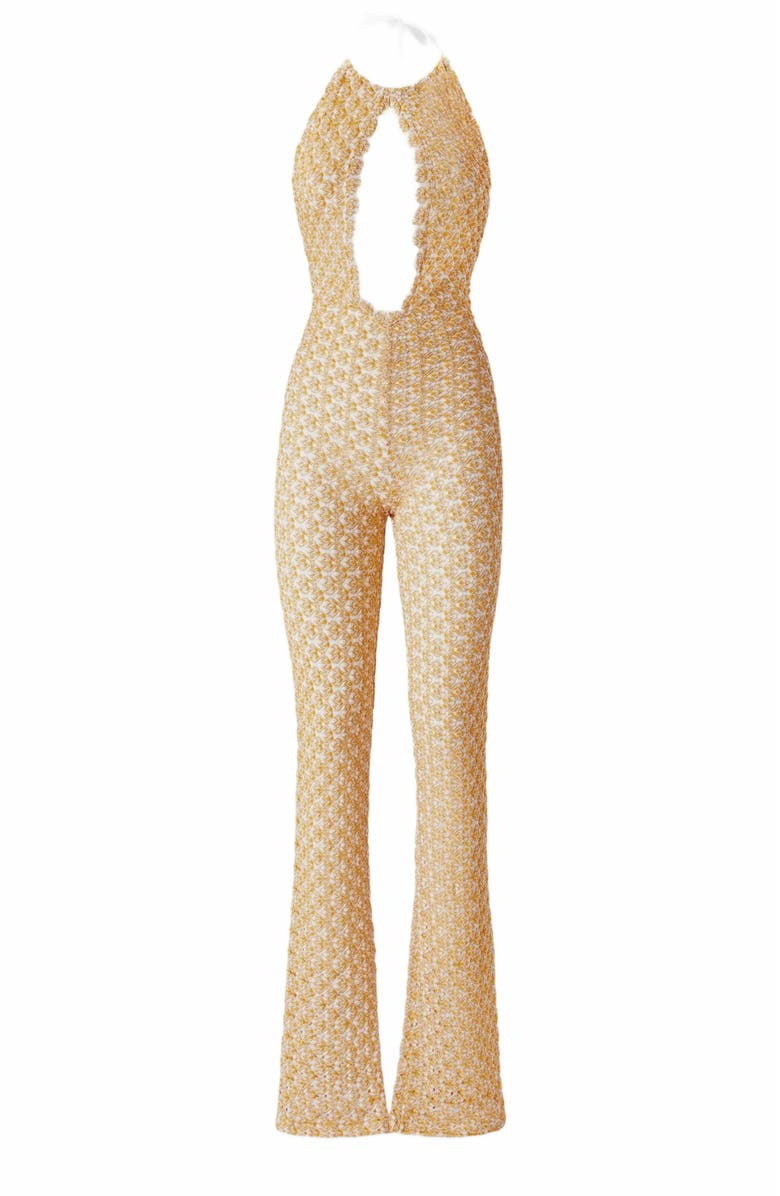 Missoni Long Jumpsuit With Drop Neckline And Cut-out Detail, Alternate, color,
