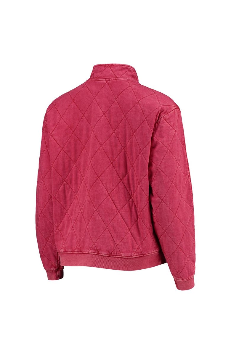 GAMEDAY COUTURE Women's Gameday Couture Crimson Alabama Crimson Tide Unstoppable Chic Quilted Quarter-Zip Jacket, Alternate, color,