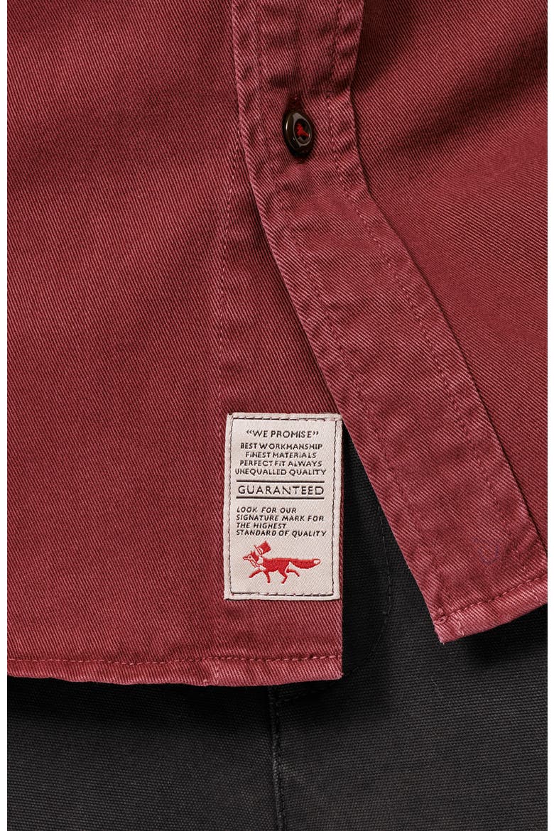 Normanby Button Up Shirt, Alternate, color, Port