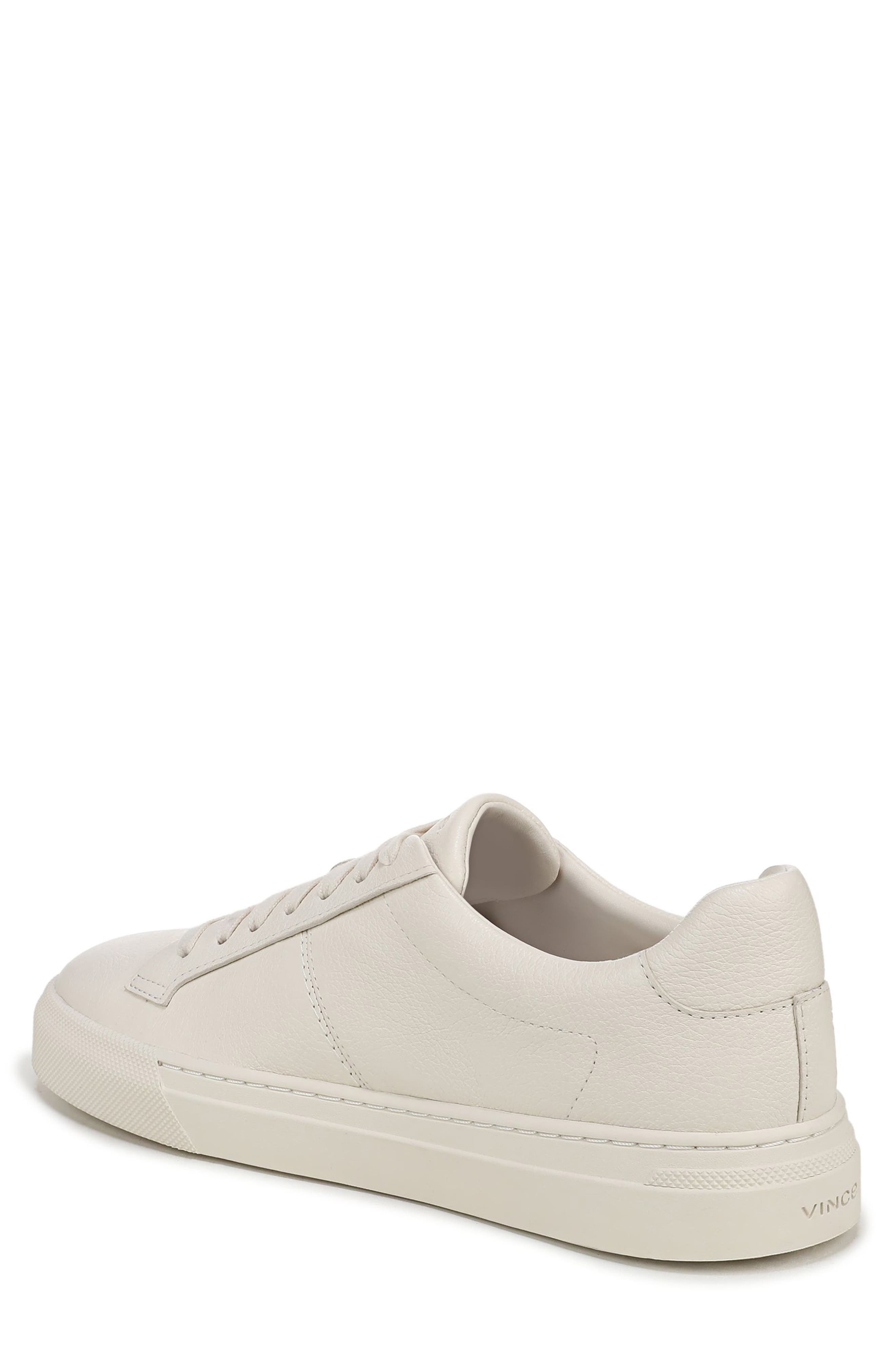 Lomas Leather Sneaker, Alternate, color, PEBBLE WHITE