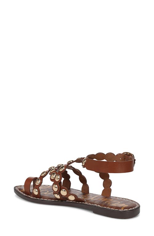 Sam Edelman Gloria Ankle Strap Sandal Rich Cognac Leather In Rich Cognac