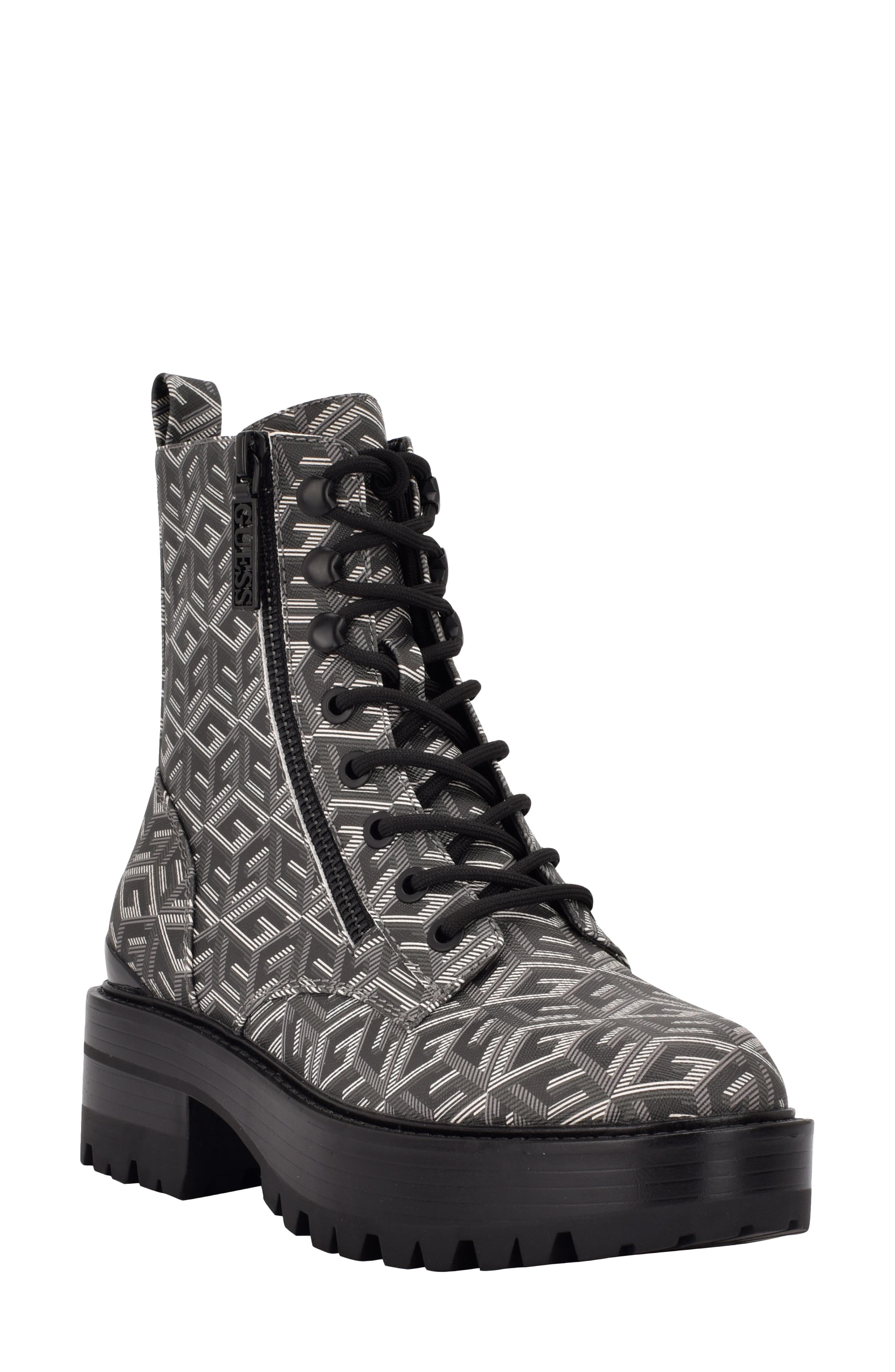 GUESS Fearne Combat Boot, Main, color, 
