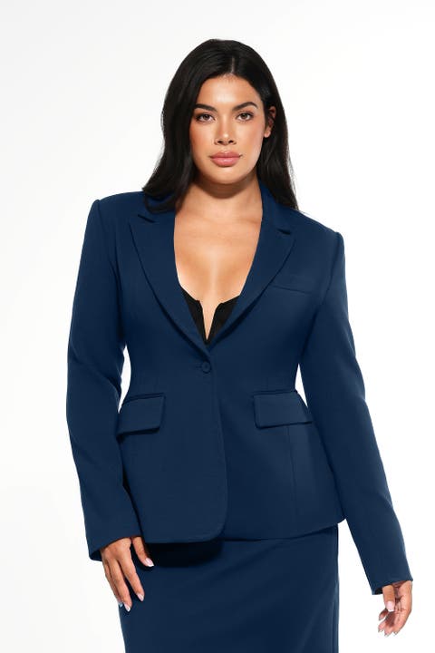 Shape-Sculpting Fitted Jacket