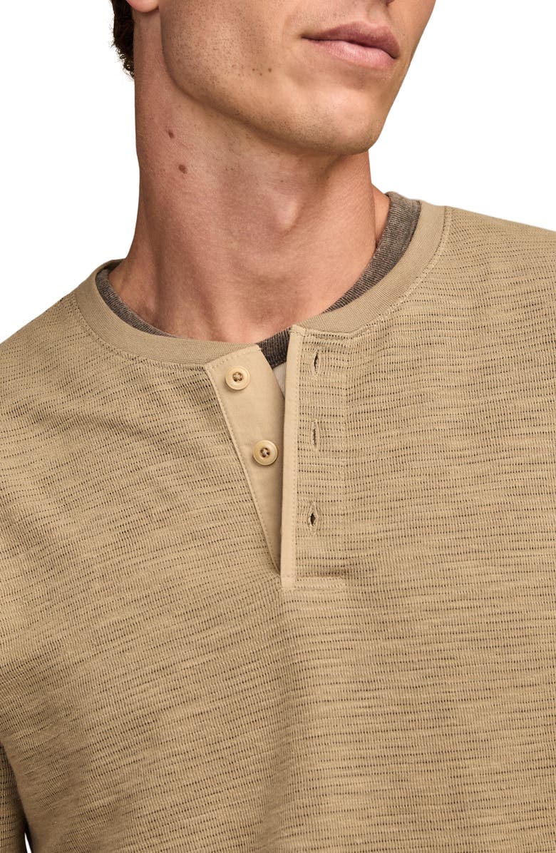 Lucky Brand Double Face Cotton Henley, Alternate, color, Olive