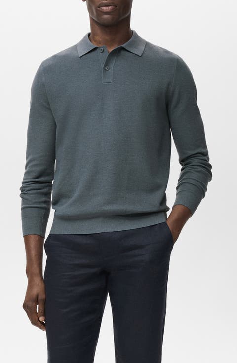 Long Sleeve Piqué Polo