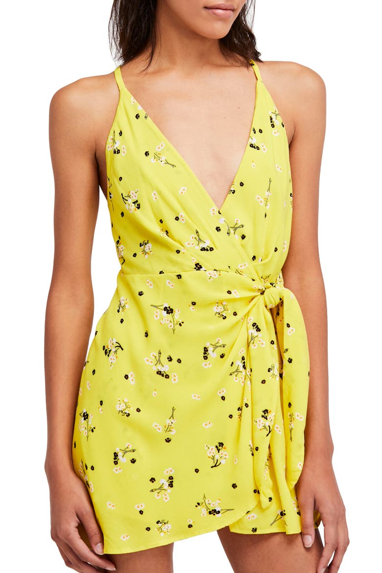 Tango at Night Romper, Main, color, YELLOW