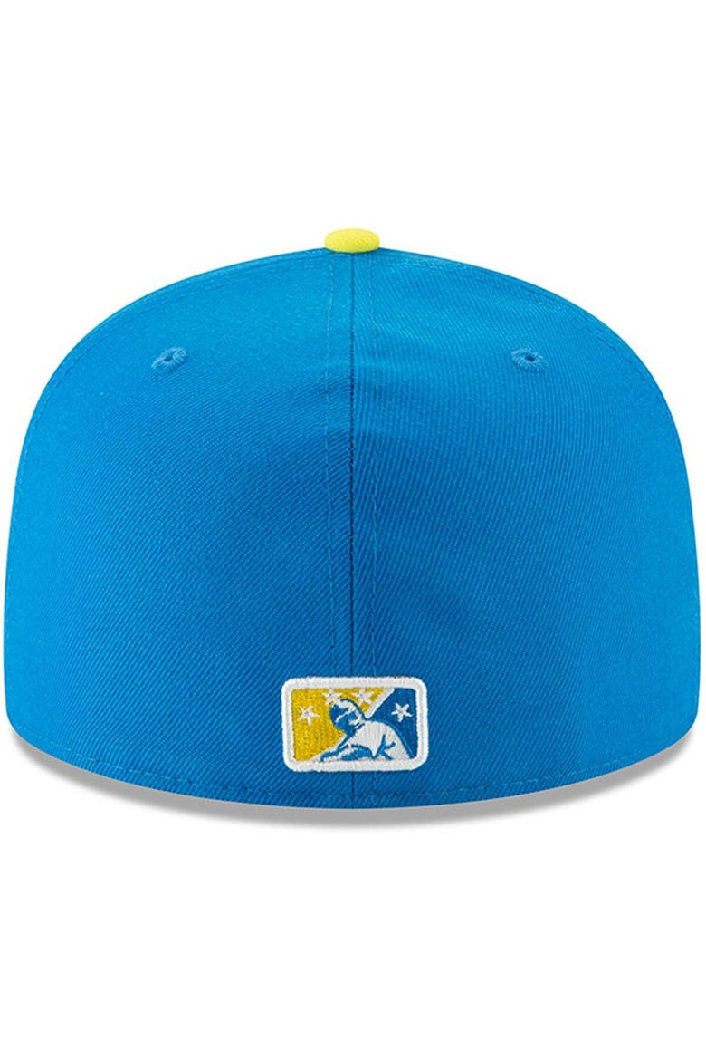 Men's New Era Yellow/Blue Sacramento Dorados Copa de la Diversion 59FIFTY Fitted Hat, Alternate, color, Yellow