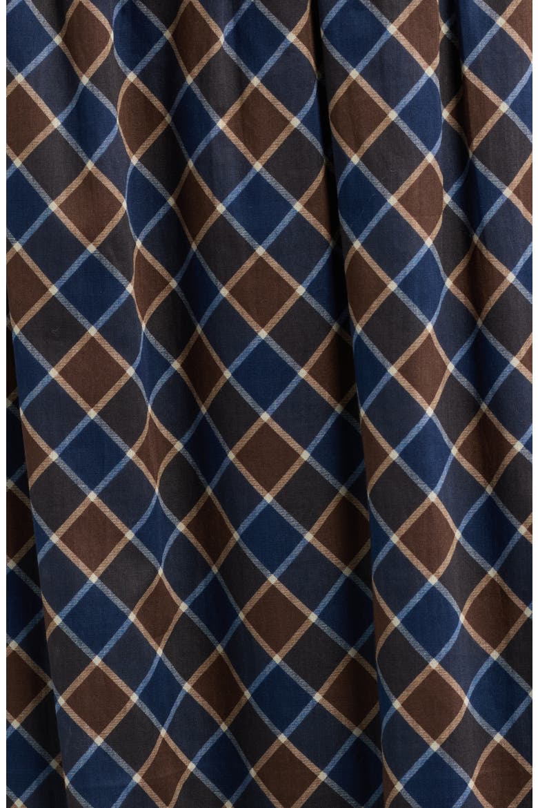 The Delphine Nap Cotton Midi Skirt, Alternate, color, WILSHIRE PLAID CHOCOLATE