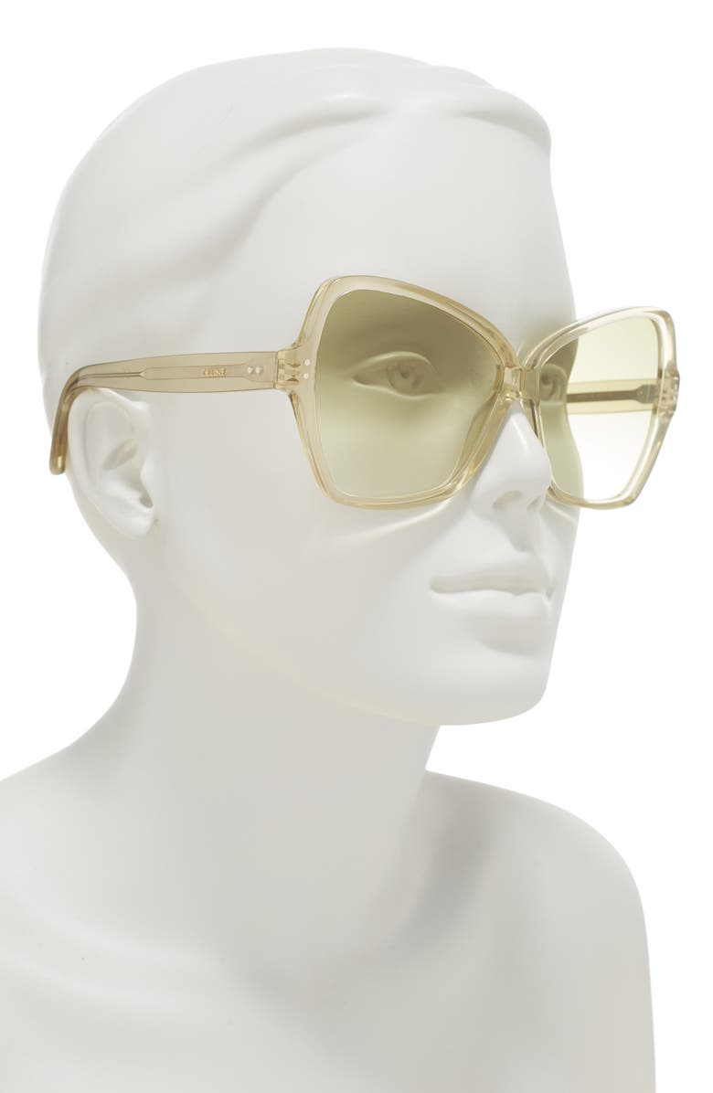 CELINE 64mm Butterfly Sunglasses, Alternate, color,