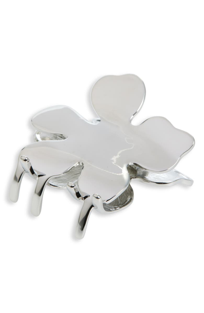 Lele Sadoughi Lily Claw Clip, Main, color, Silver