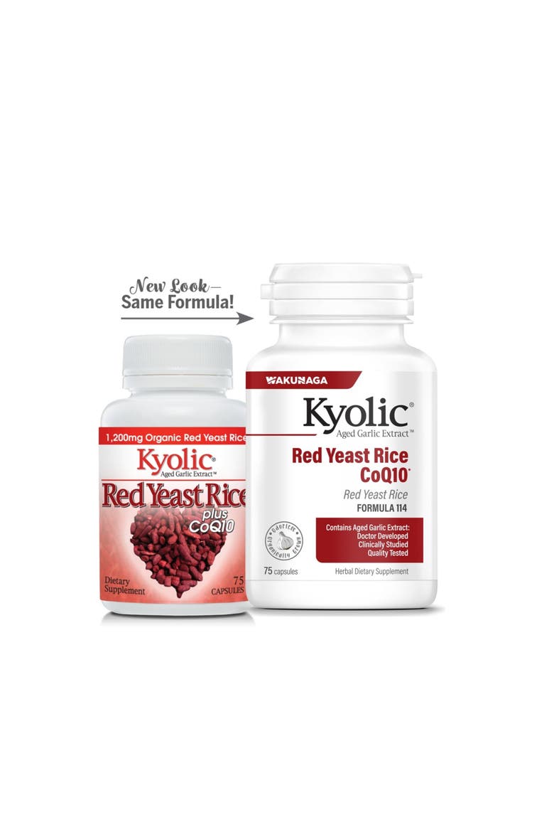 Aged Garlic Extract Formula 114, Red Yeast Rice CoQ10, Capsules 75 Count, Alternate, color, None