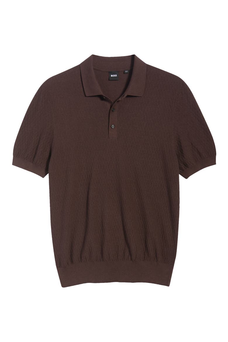 Lurazio Cotton Blend Polo, Main, color, DARK OAK