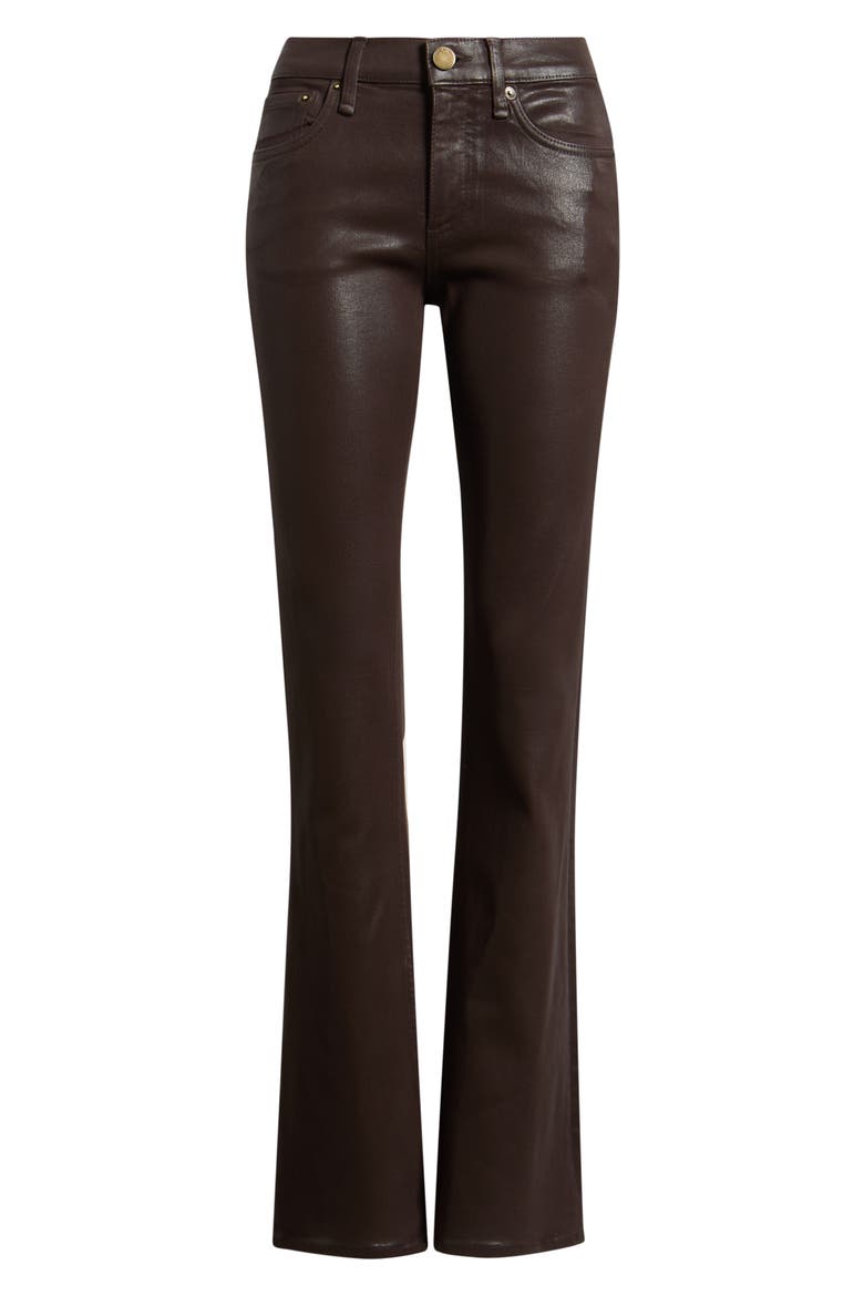 Kinsley Low Rise Bootcut Jeans, Alternate, color, COATED BROWN